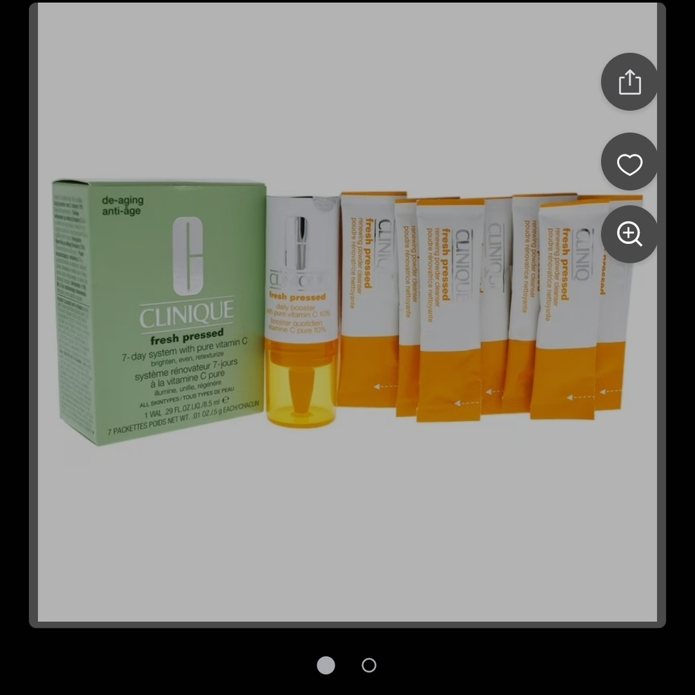 Clinique Fresh Pressed Vitamin C Serum Set - Green and Orange